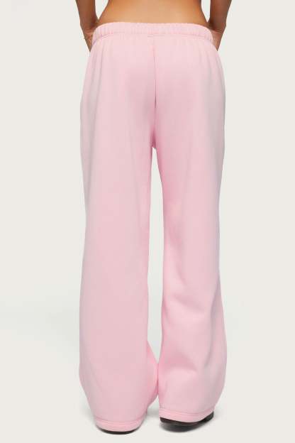 Edikted Crush Sweatpants - LIGHT-PINK