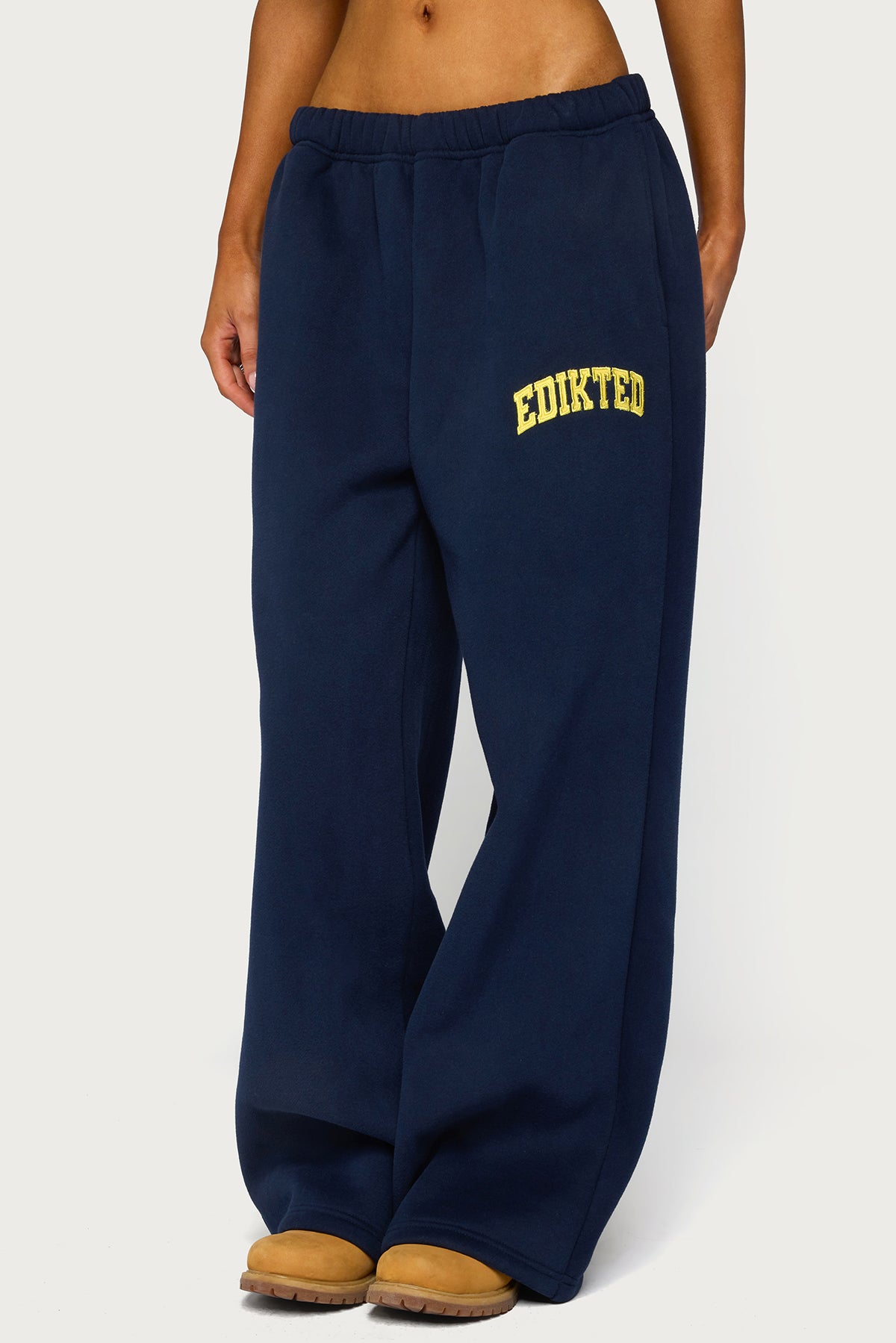 Edikted Crush Sweatpants - NAVY