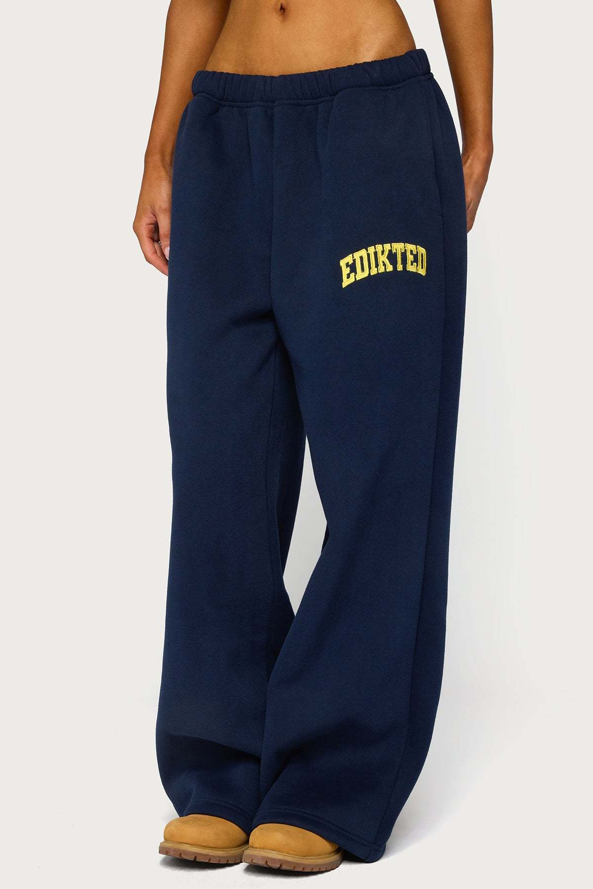 Edikted Crush Sweatpants - NAVY