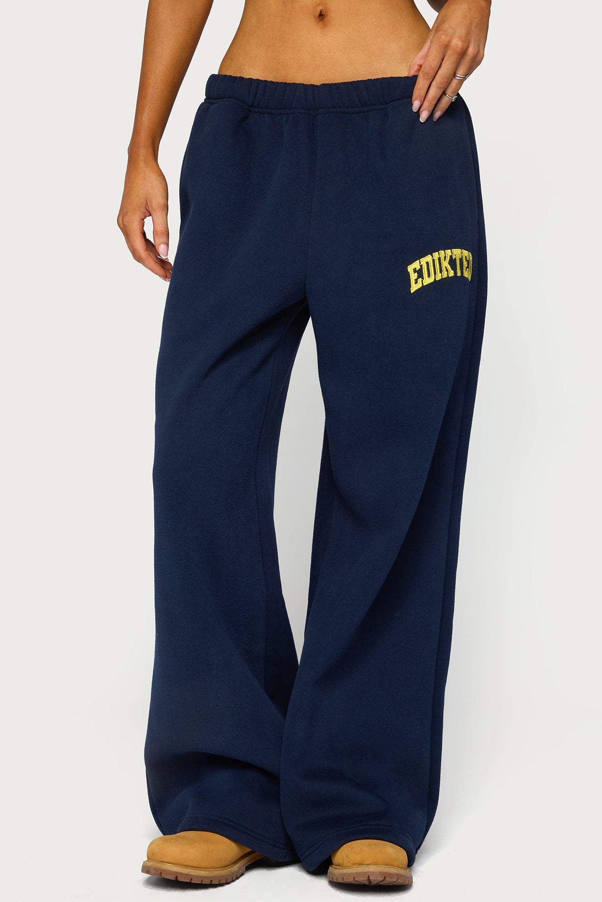 Edikted Crush Sweatpants - NAVY
