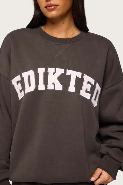 Edikted Major Sweatshirt - CHARCOAL
