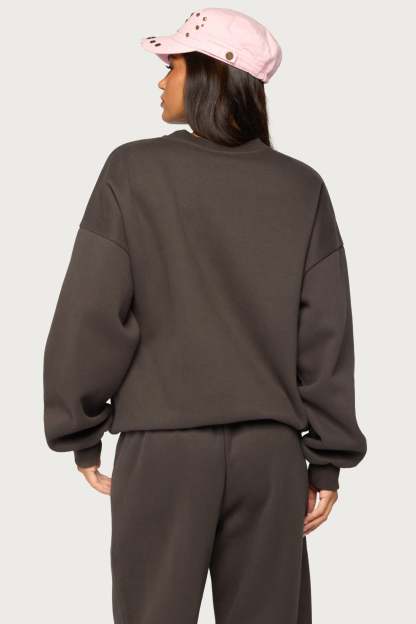 Edikted Major Sweatshirt - CHARCOAL