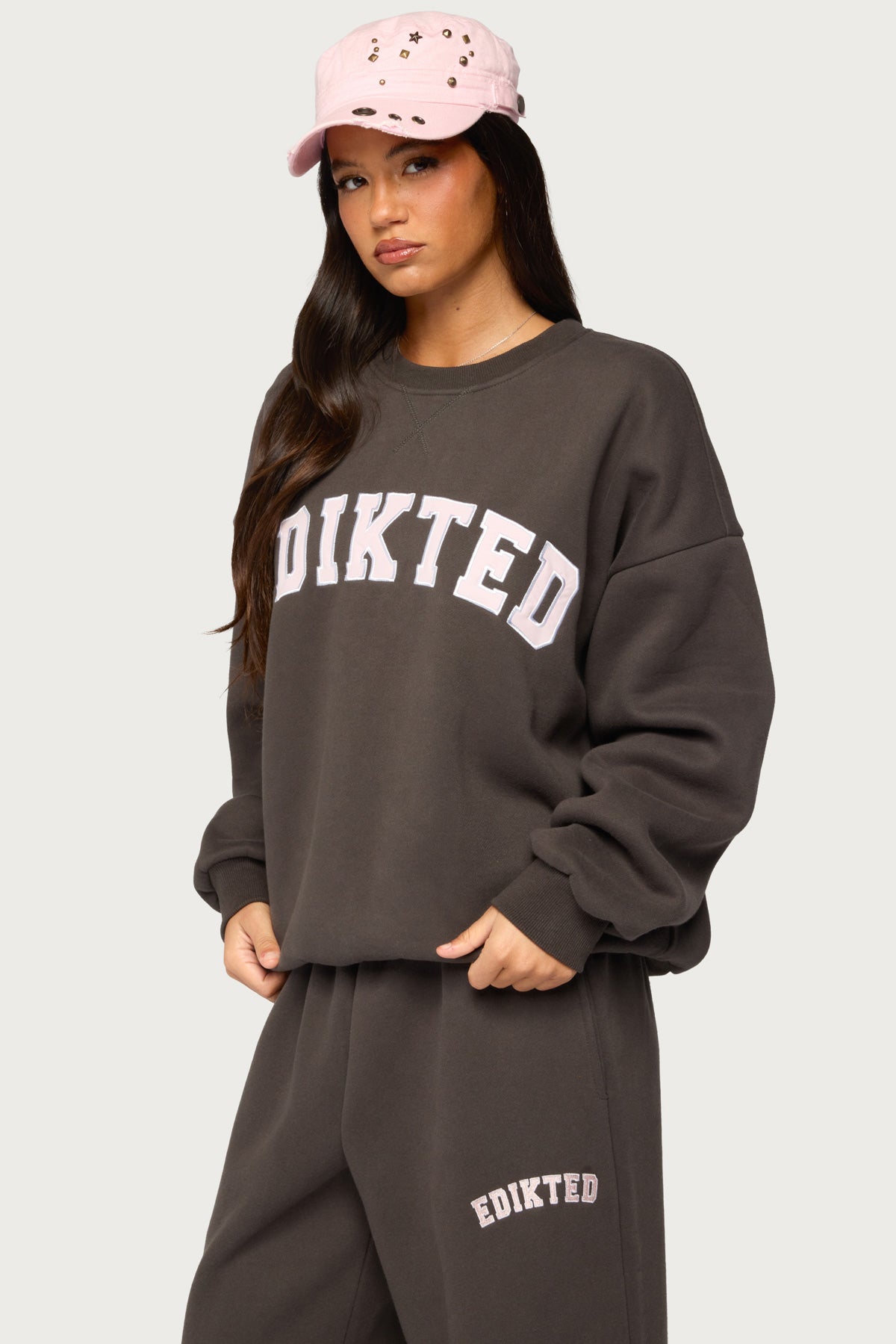 Edikted Major Sweatshirt - CHARCOAL