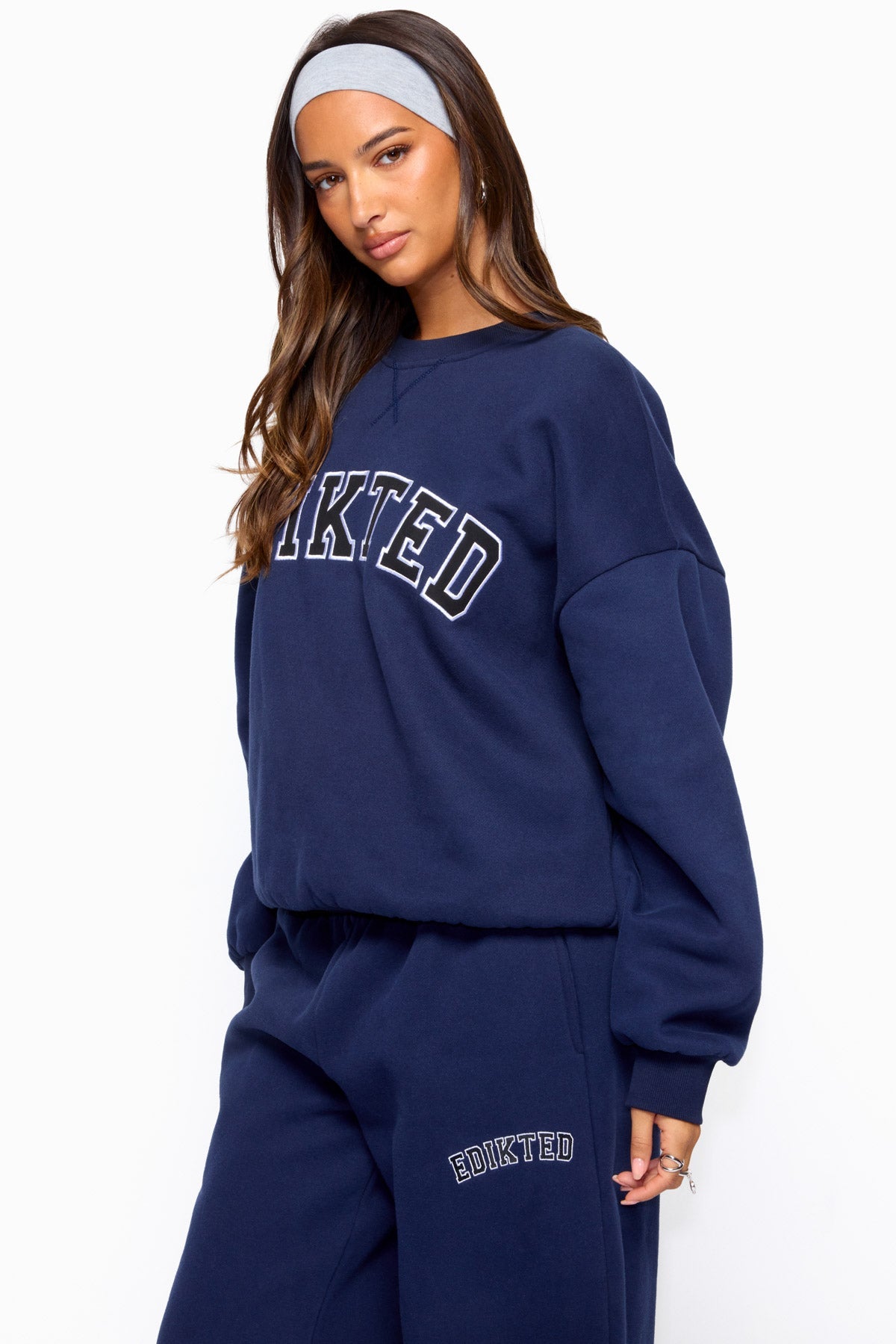 Edikted Major Sweatshirt - NAVY