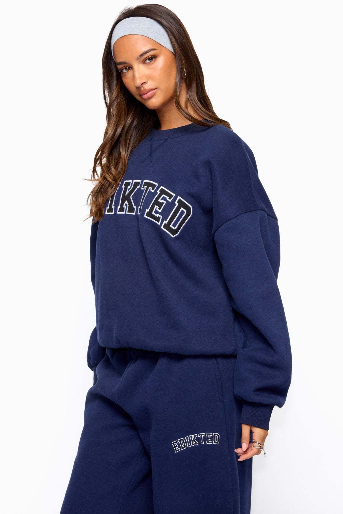 Edikted Major Sweatshirt - NAVY