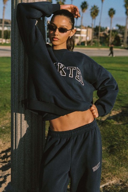 Edikted Major Sweatshirt - NAVY