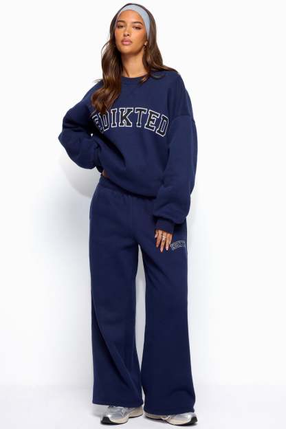 Edikted Major Sweatshirt - NAVY