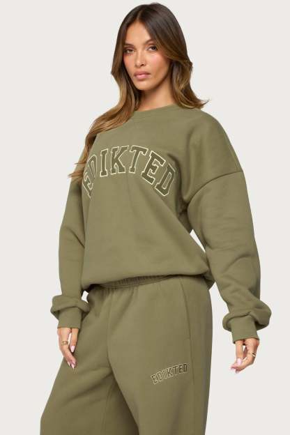 Edikted Major Sweatshirt - OLIVE