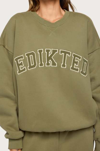 Edikted Major Sweatshirt - OLIVE