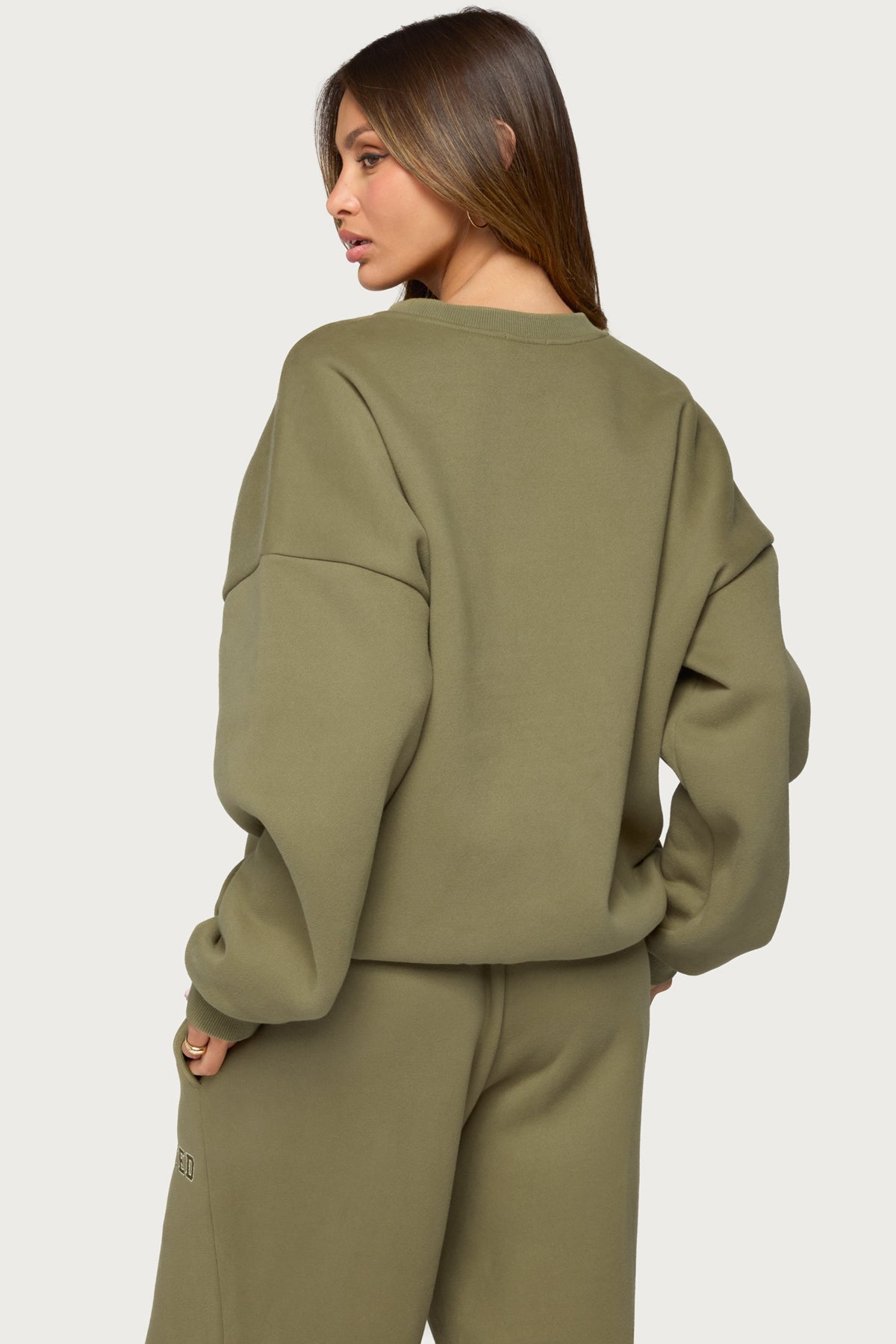 Edikted Major Sweatshirt - OLIVE