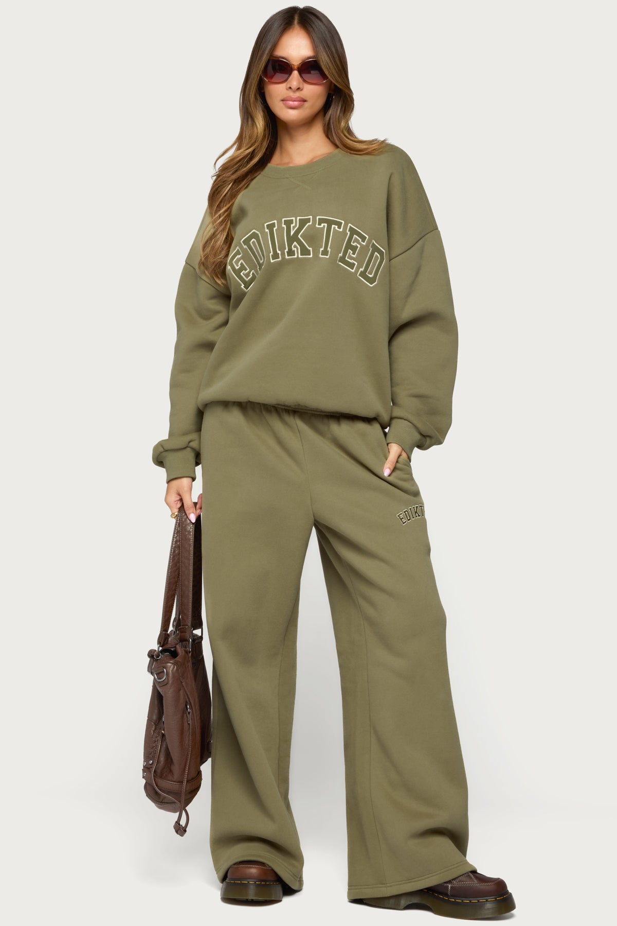 Edikted Major Sweatshirt - OLIVE