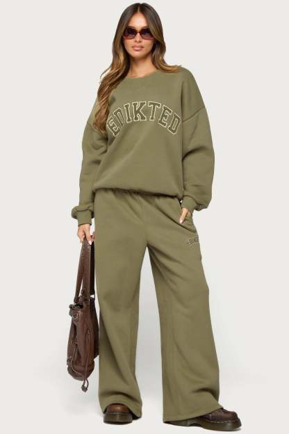 Edikted Major Sweatshirt - OLIVE