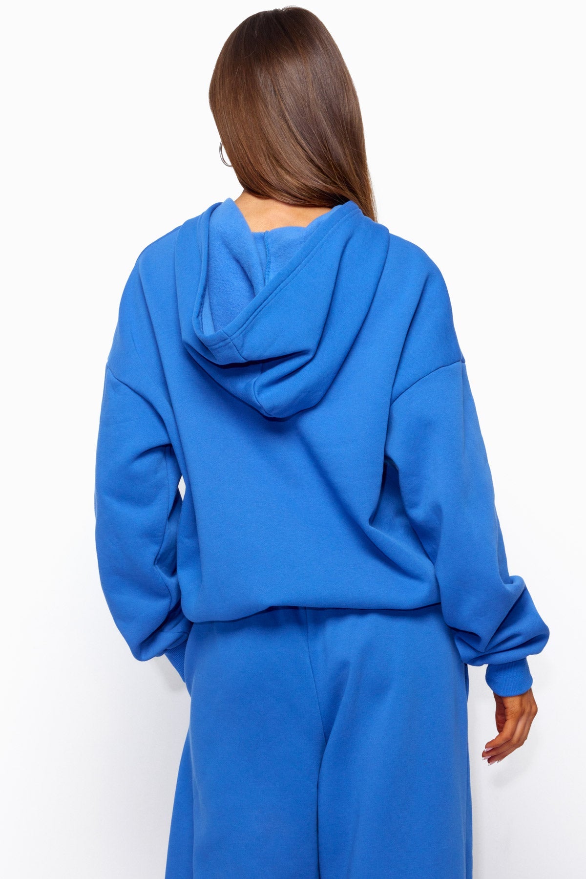 Basic Girl Oversized Edikted Hoodie - BLUE