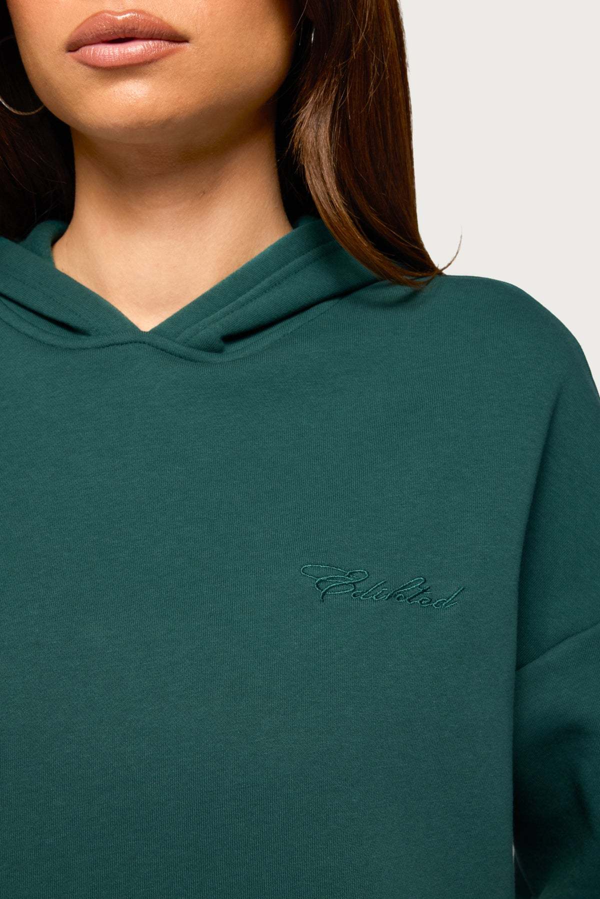 Basic Girl Oversized Edikted Hoodie - GREEN