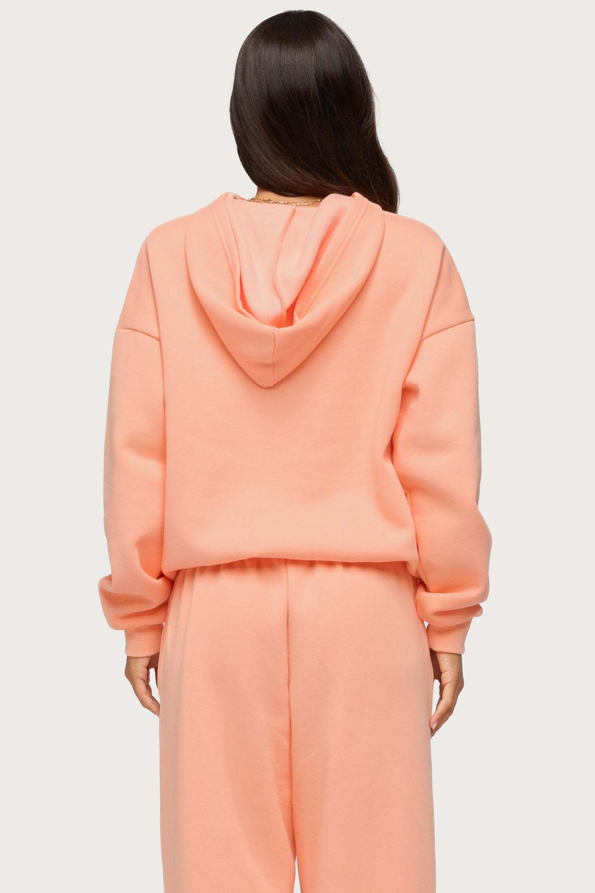 Basic Girl Oversized Edikted Hoodie - ORANGE