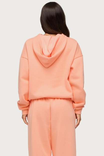Basic Girl Oversized Edikted Hoodie - ORANGE