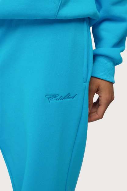 Basic Girl Wide Leg Edikted Sweatpants - TURQUOISE