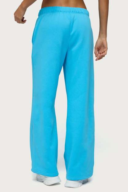 Basic Girl Wide Leg Edikted Sweatpants - TURQUOISE