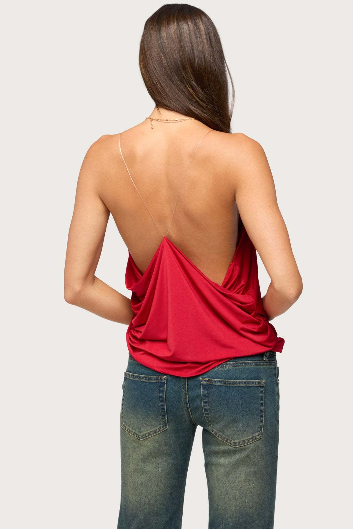 Ainsley Wrap Top - RED