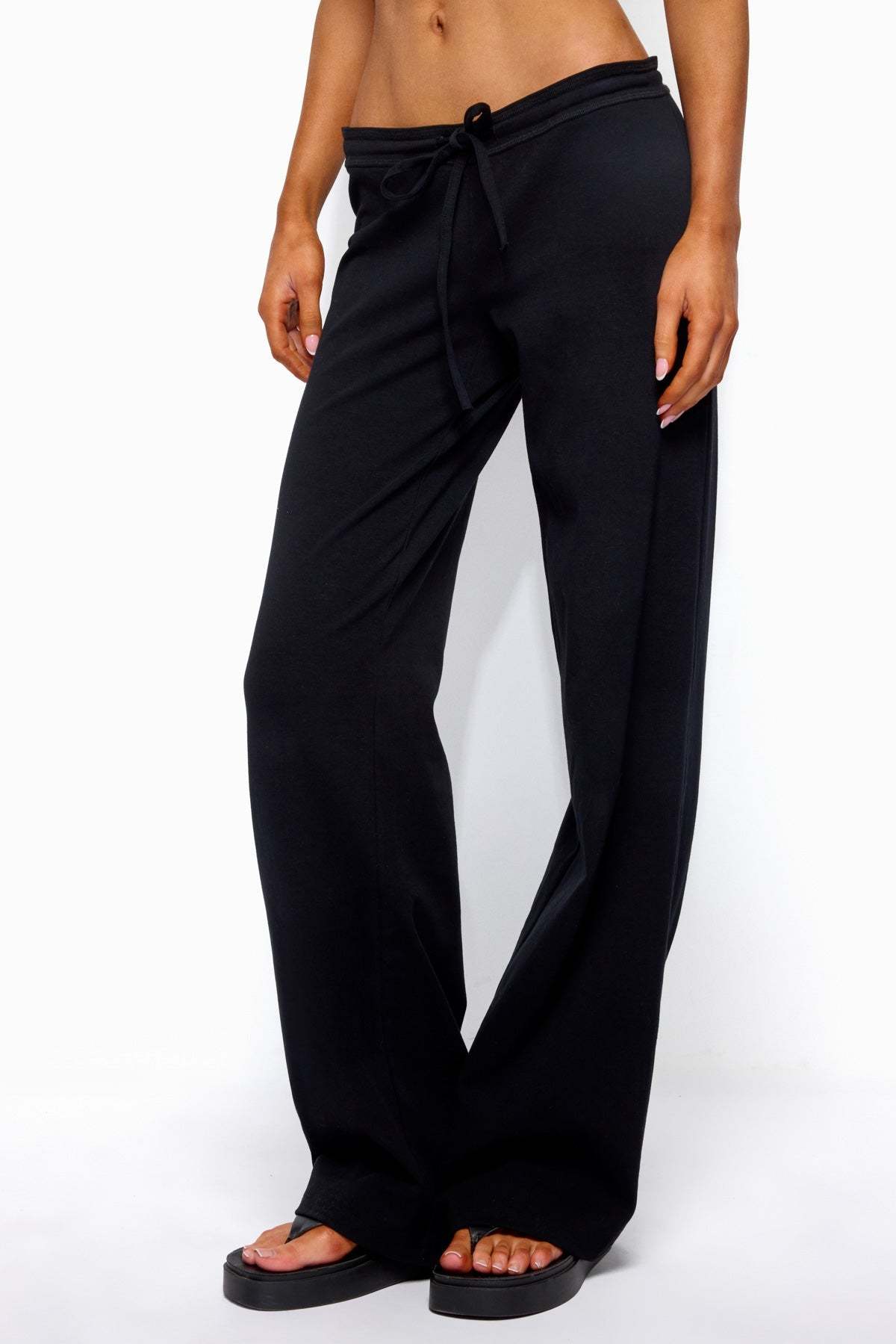 Claudia Straight Leg Pants - BLACK