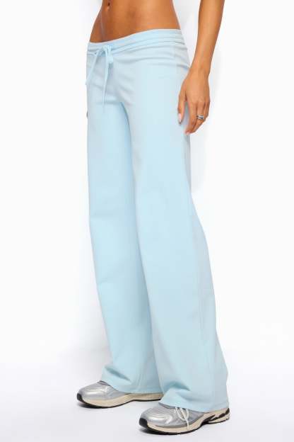 Claudia Straight Leg Pants - LIGHT-BLUE
