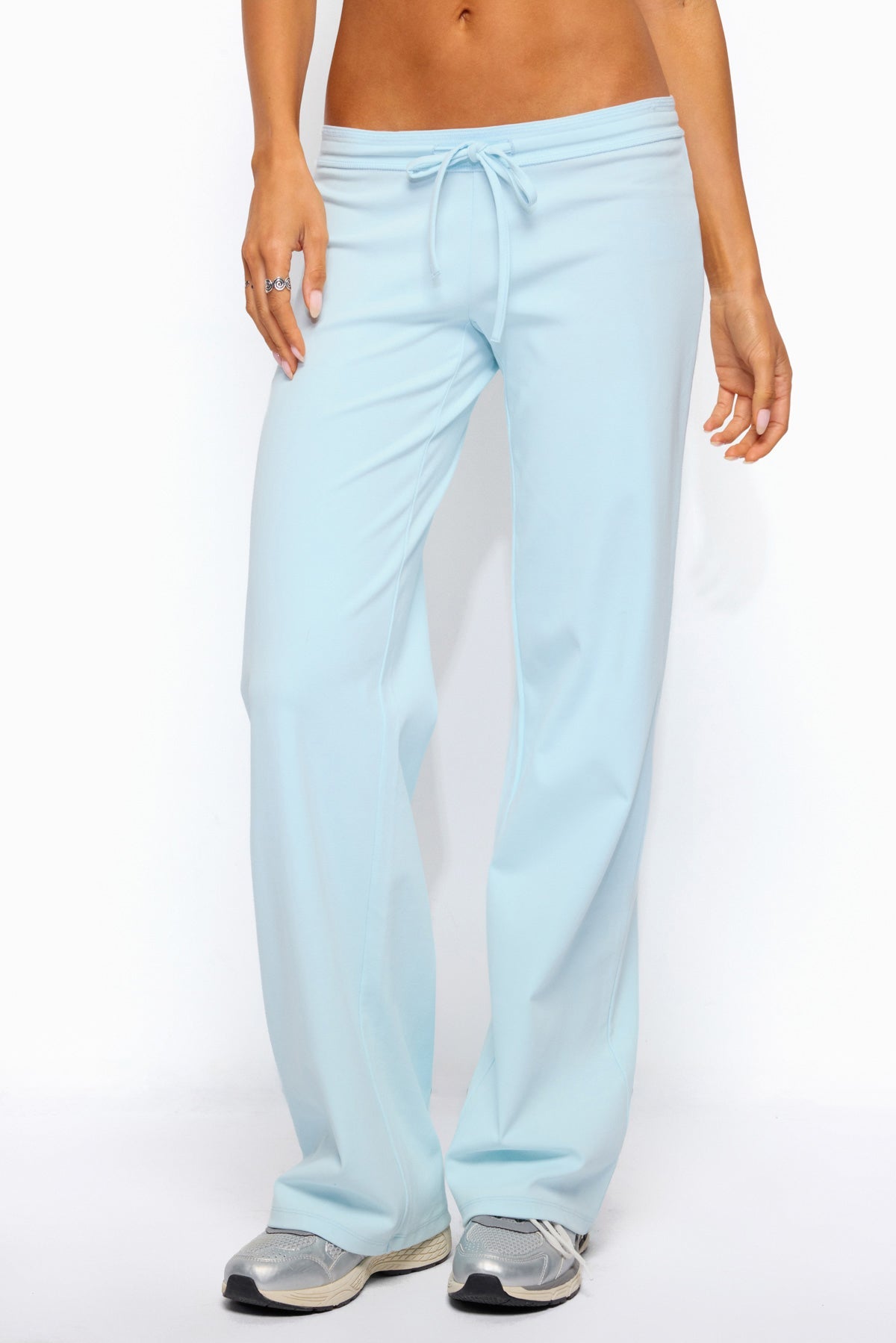 Claudia Straight Leg Pants - LIGHT-BLUE