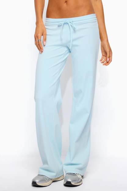 Claudia Straight Leg Pants - LIGHT-BLUE