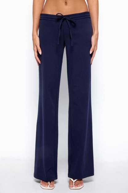 Claudia Straight Leg Pants - NAVY