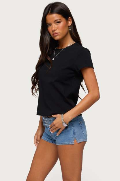 Perfect Basic T Shirt - BLACK
