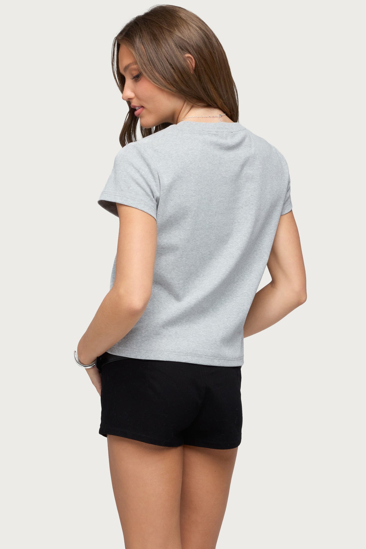 Perfect Basic T Shirt - DARK-GRAY-MELANGE