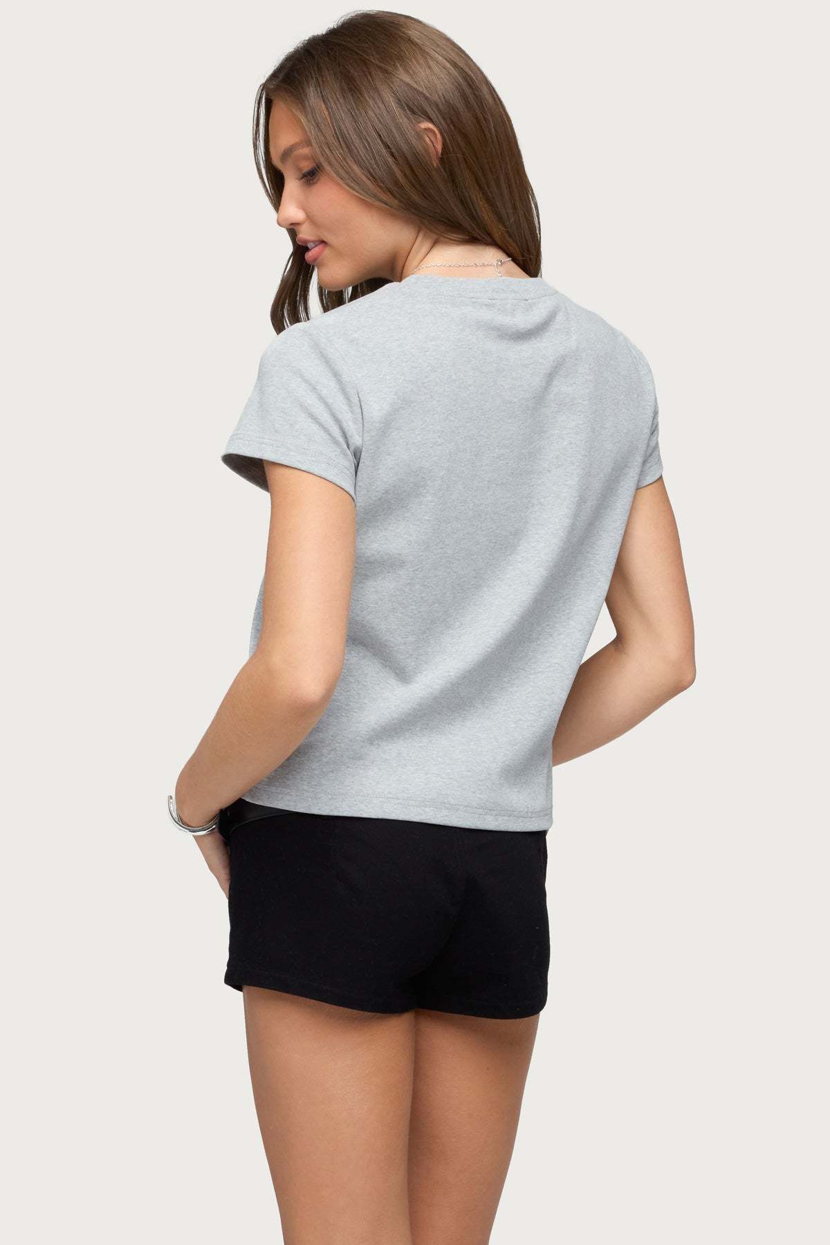 Perfect Basic T Shirt - DARK-GRAY-MELANGE