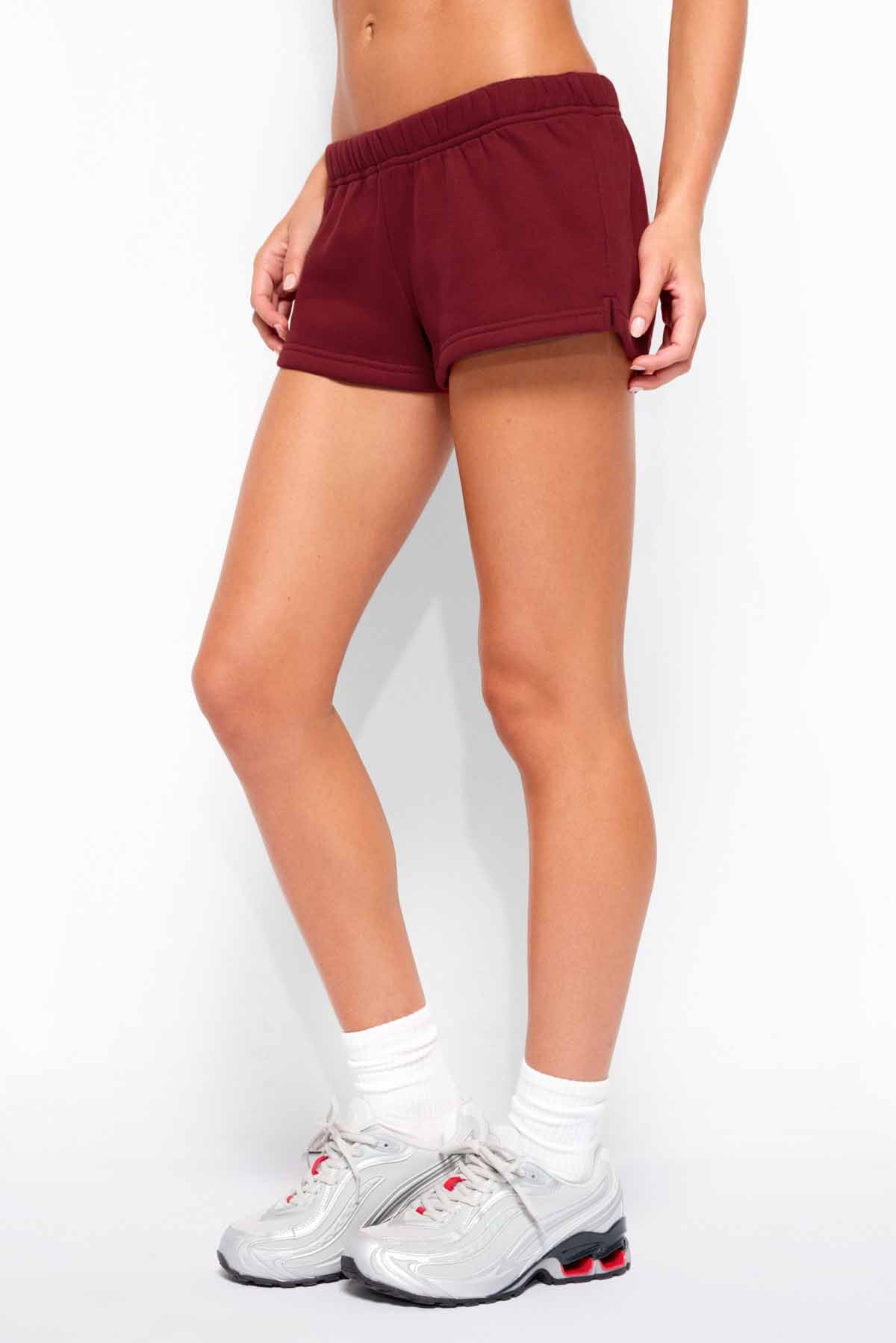 Bronte Sweat Shorts - BURGUNDY