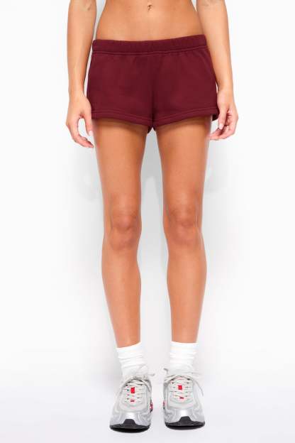 Bronte Sweat Shorts - BURGUNDY