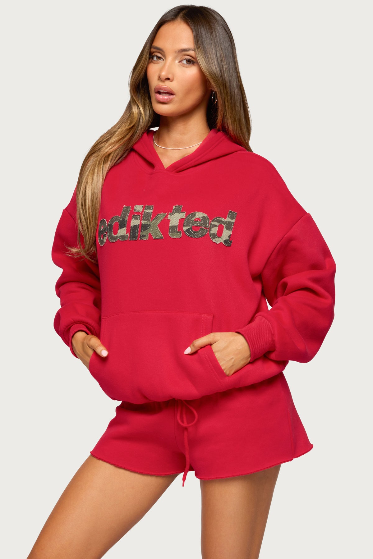 Edikted Cutie Hoodie - RED