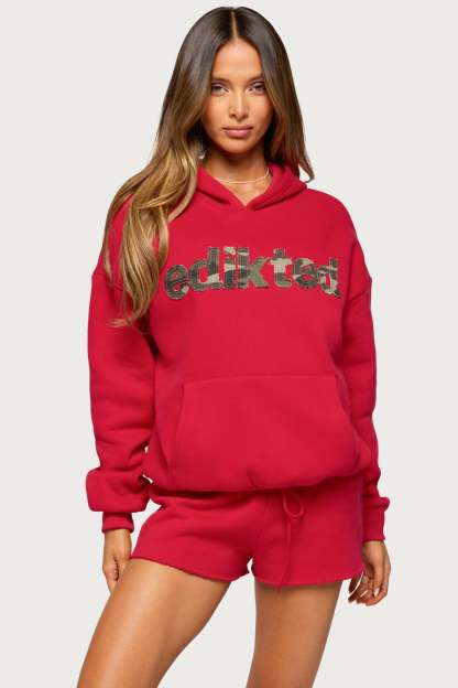 Edikted Cutie Hoodie - RED