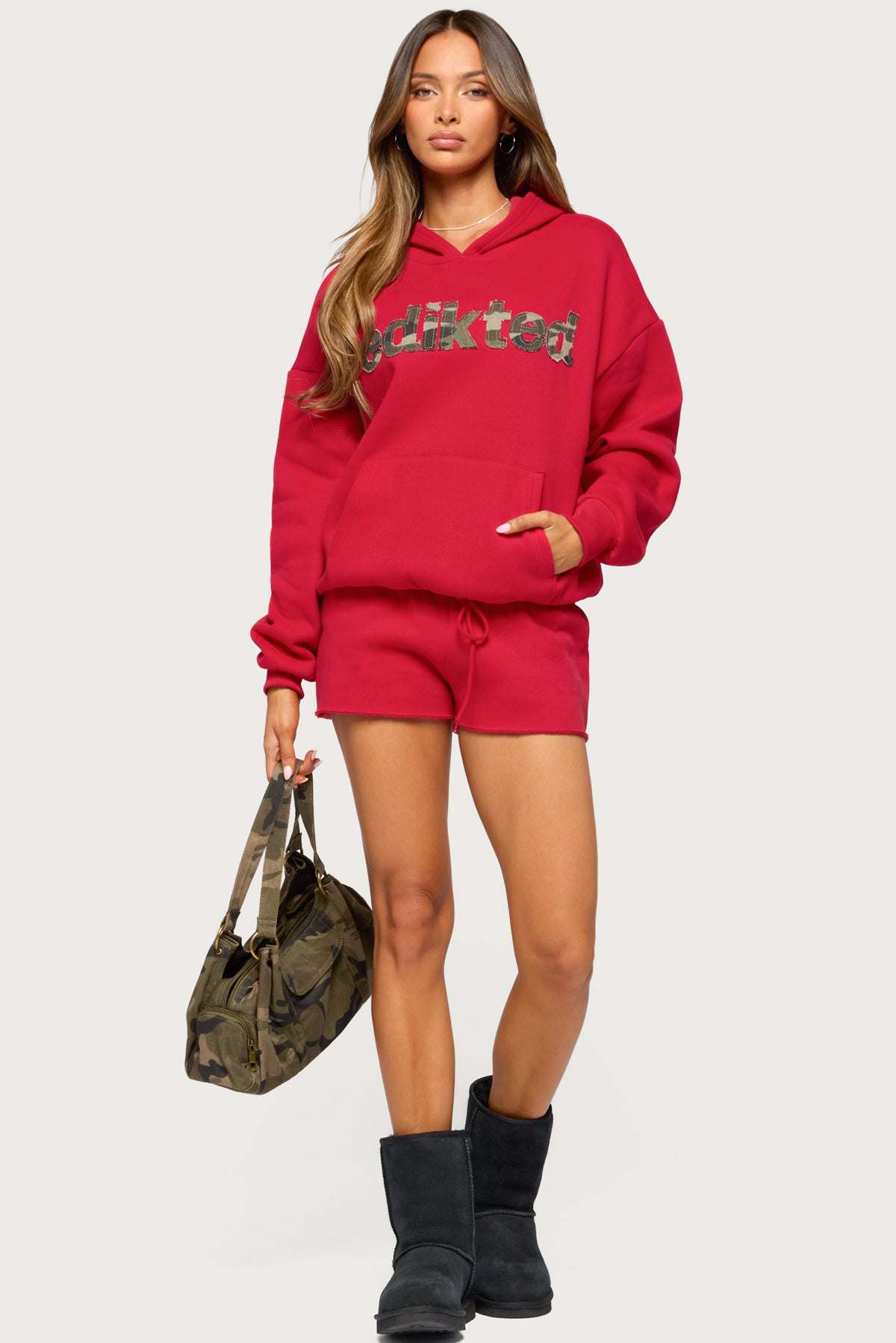 Edikted Cutie Hoodie - RED