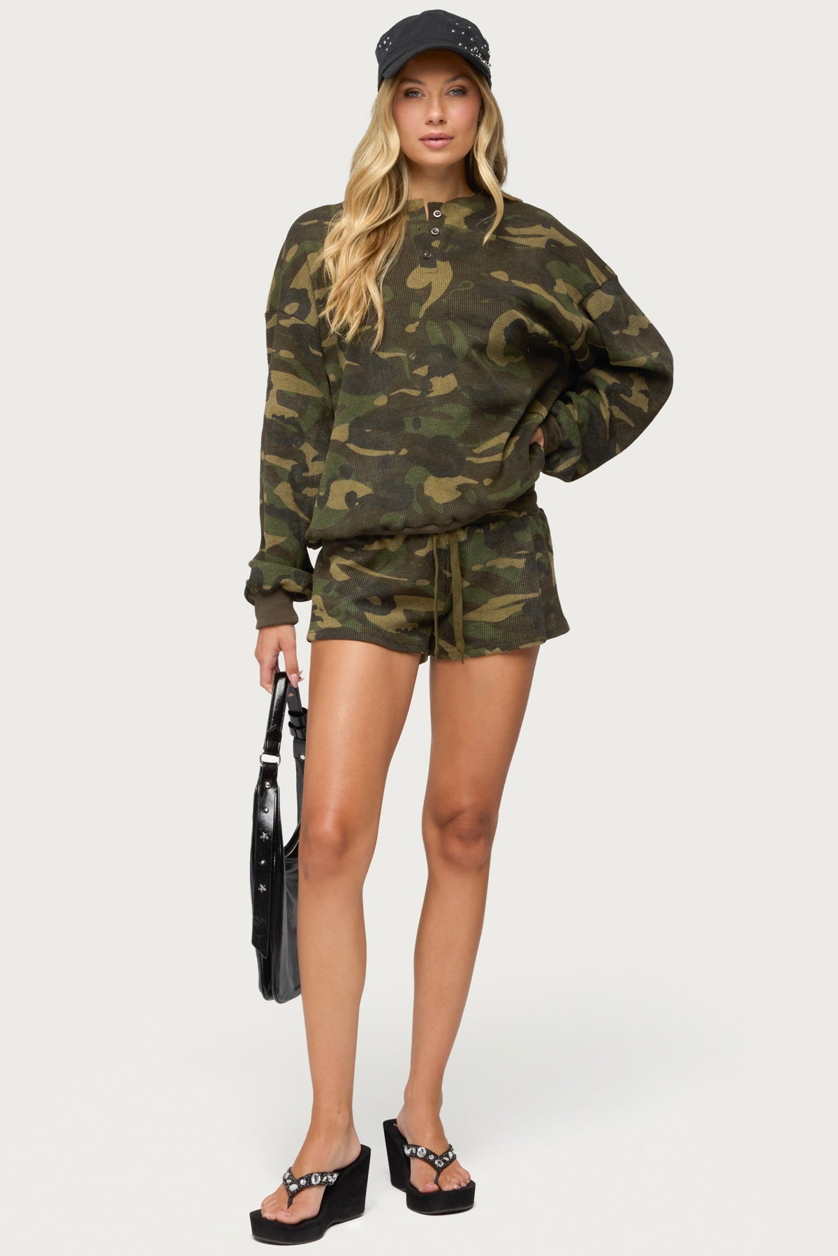 Baila Waffle Shorts - MIX