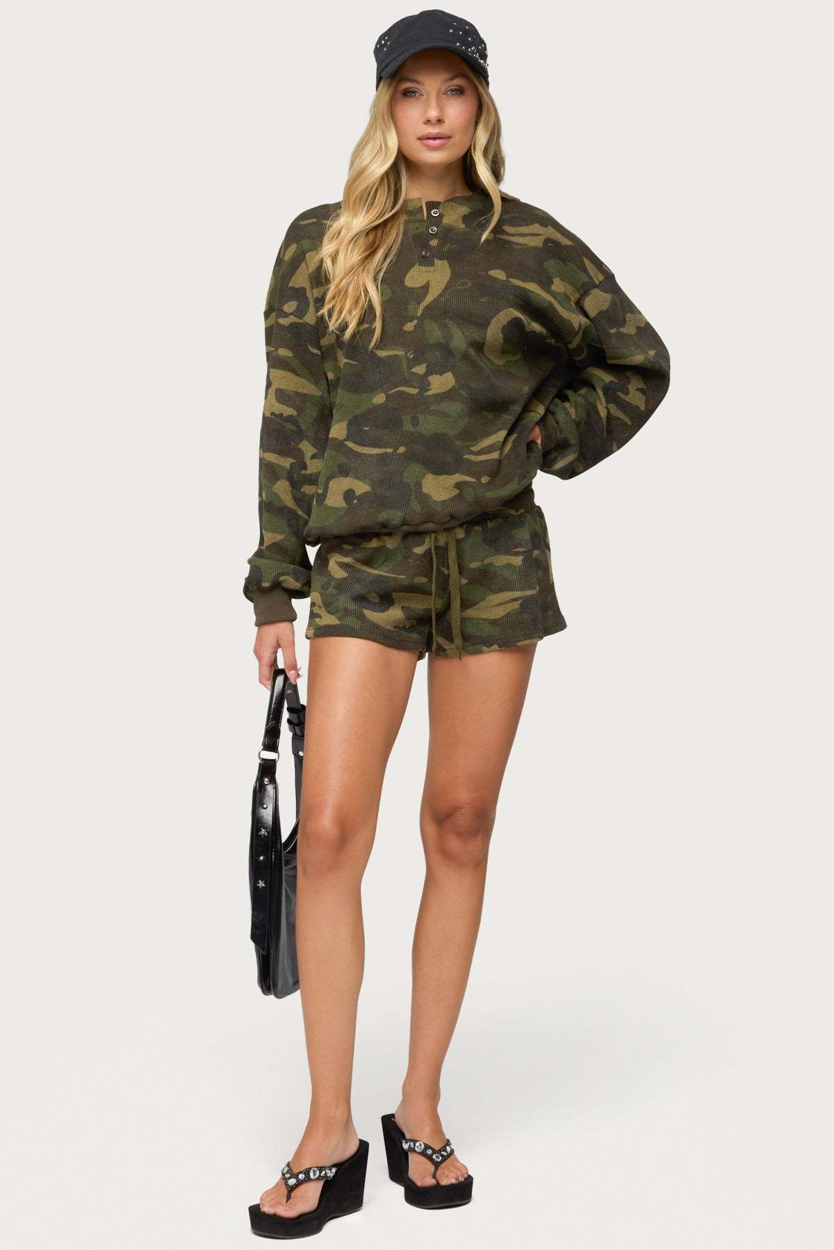 Baila Waffle Shorts - MIX