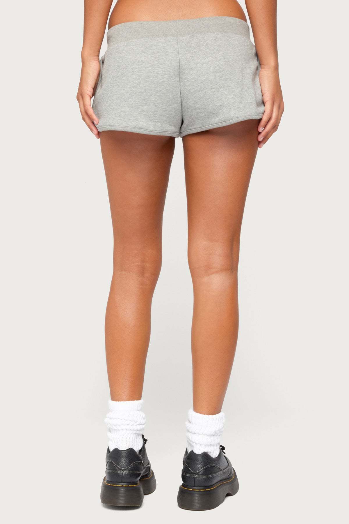 Celiah French Terry Shorts - GRAY-MELANGE
