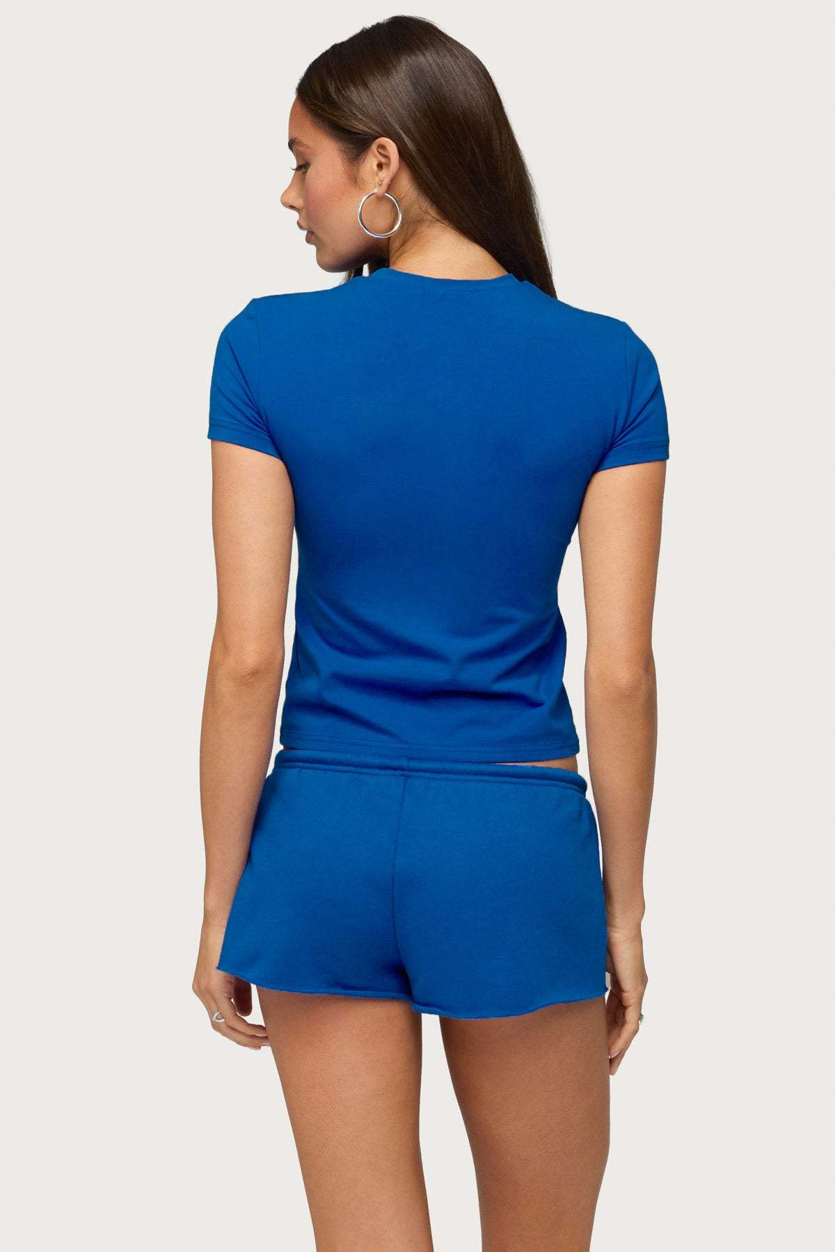 Sporty Babe Edikted T Shirt - BLUE