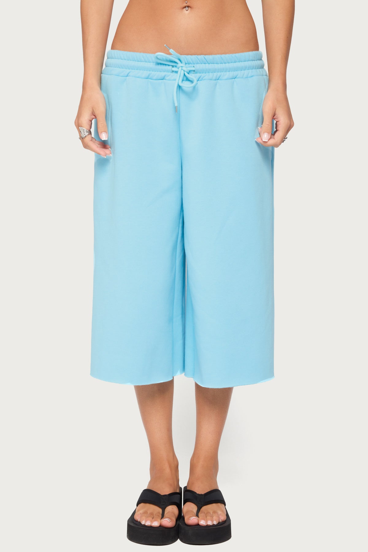 Amika Oversized Bermuda Shorts - TURQUOISE