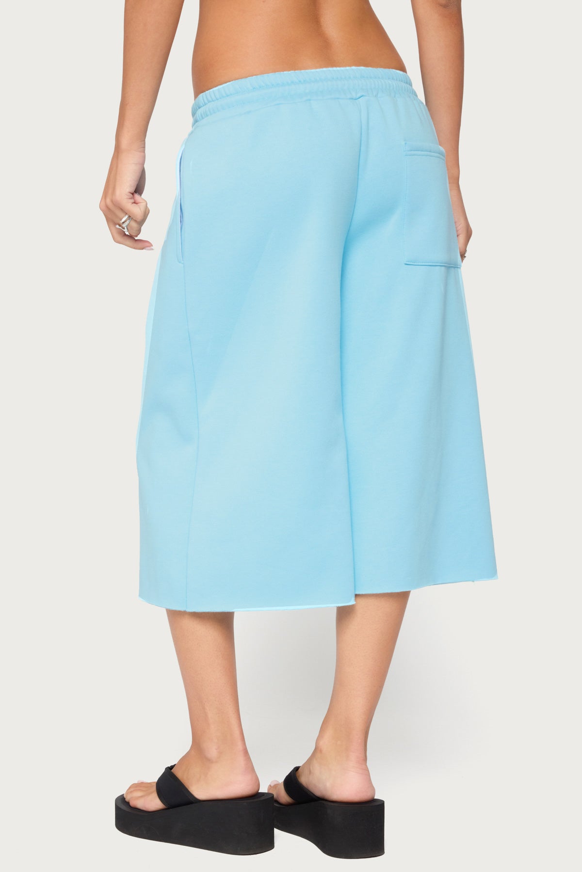 Amika Oversized Bermuda Shorts - TURQUOISE