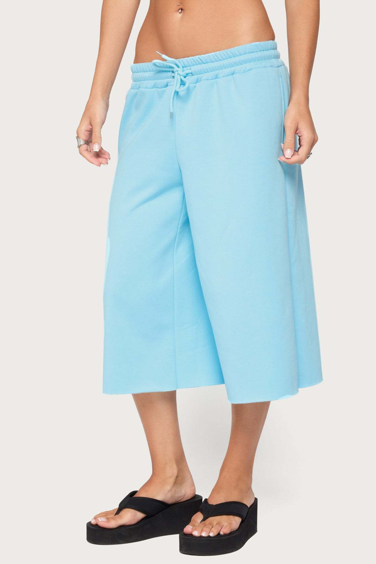 Amika Oversized Bermuda Shorts - TURQUOISE