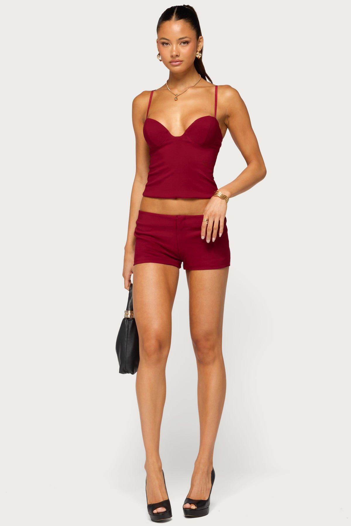 Harmona Micro Shorts - BERRY