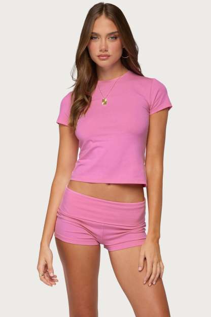 Marleaux Fitted T Shirt - PINK