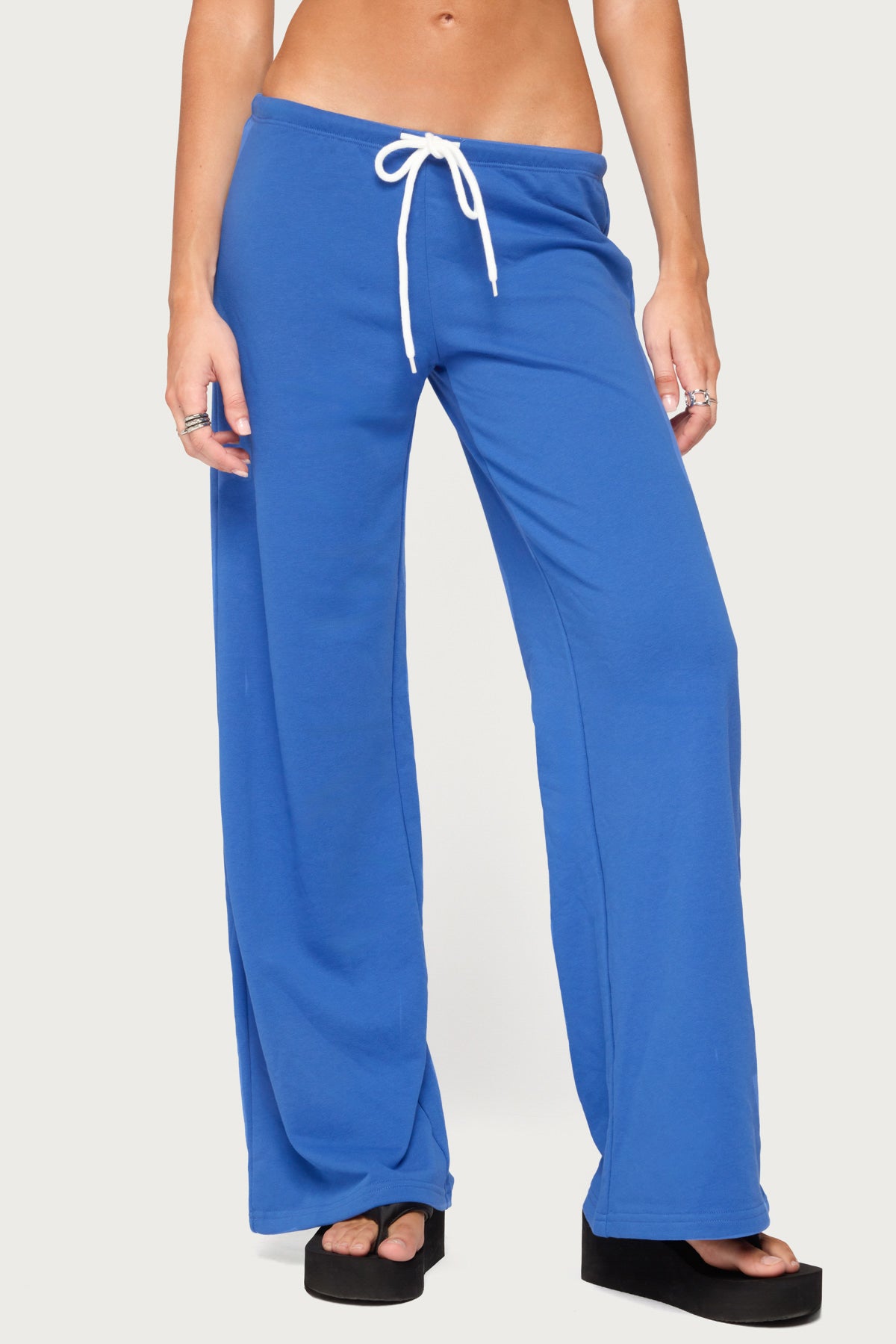 Callista Straight Leg Sweatpants - BLUE