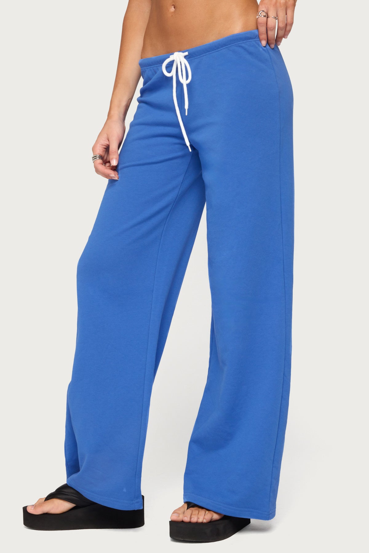 Callista Straight Leg Sweatpants - BLUE