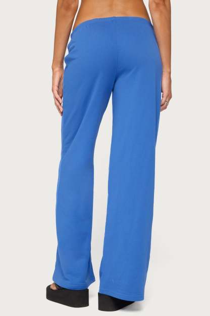 Callista Straight Leg Sweatpants - BLUE