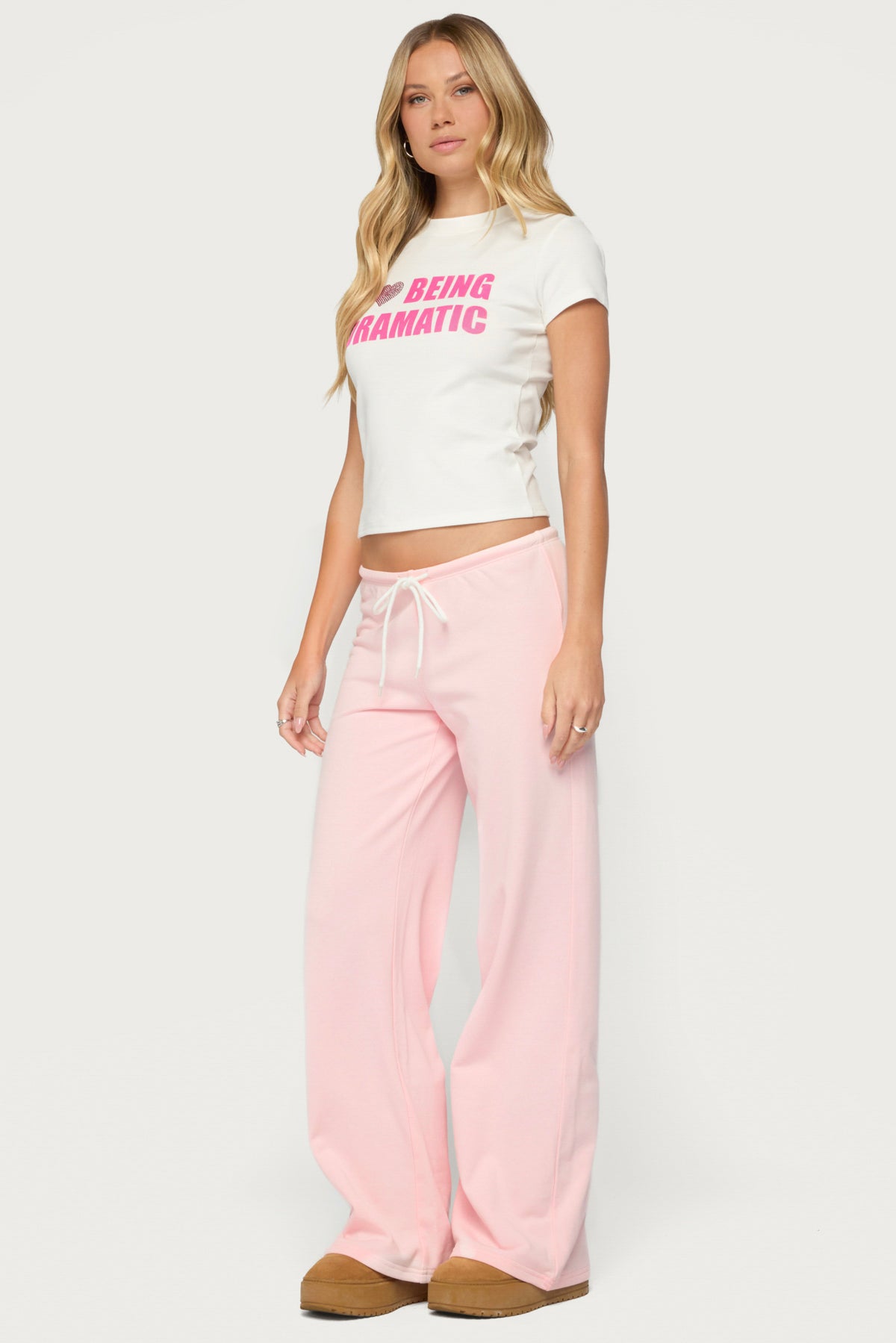 Callista Straight Leg Sweatpants - LIGHT-PINK