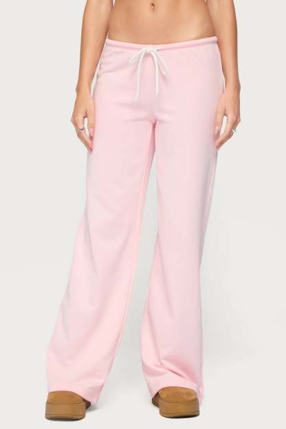 Callista Straight Leg Sweatpants - LIGHT-PINK